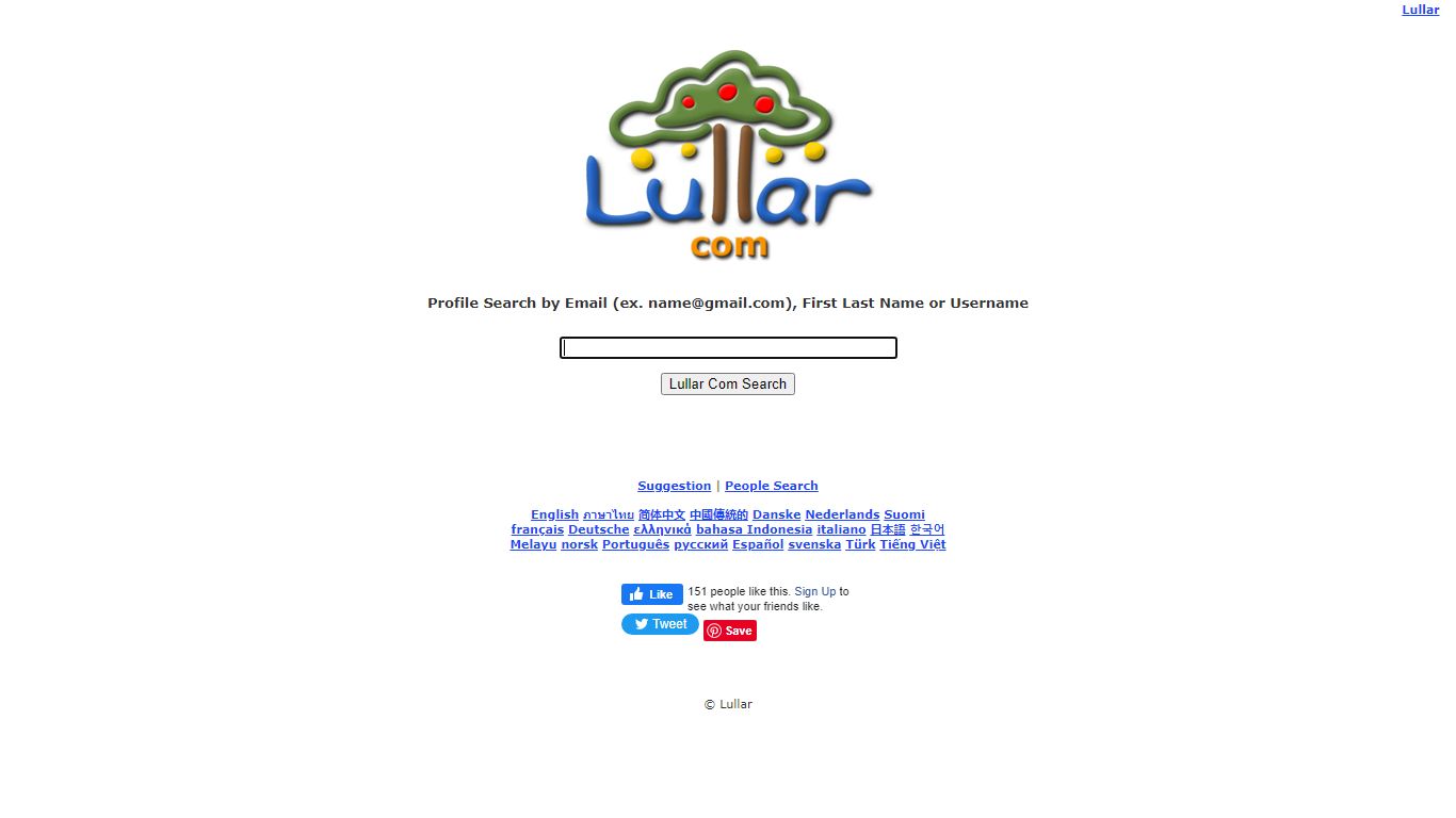Lullar Com - Search People Profile by Email or Username